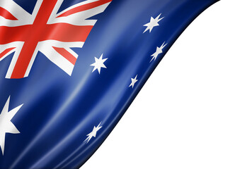 Australian flag isolated on white banner © daboost