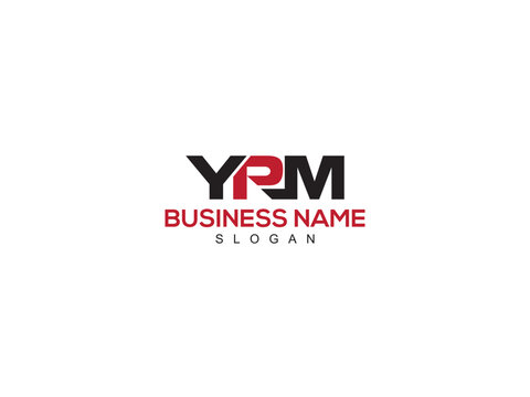Minimal Unique YPM y p m Creative Letter Logo