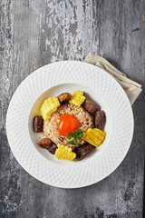 Beef fat fried rice
