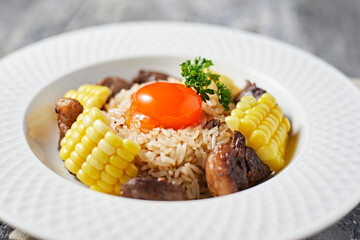 Beef fat fried rice