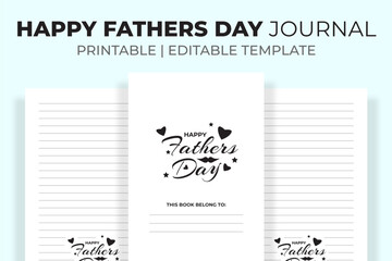 Happy Fathers Day Journal