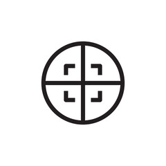 Target icon vector logo design template