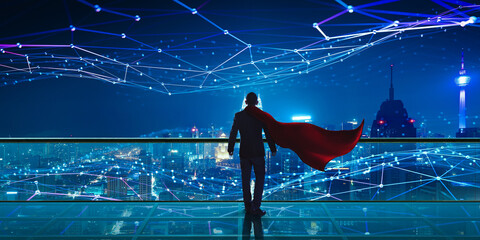 Business vision with smart big data technology concept © jamesteohart