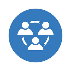 Team communication icon.