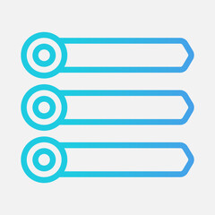 Infographic icon in gradient style, use for website mobile app presentation