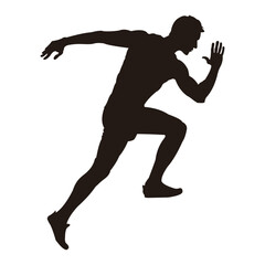 silhouettes of people or silhouettes of people exercising and fitness