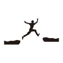 silhouettes of people or silhouettes of people exercising and fitness