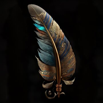 Egyptian feather of Maat symbol
