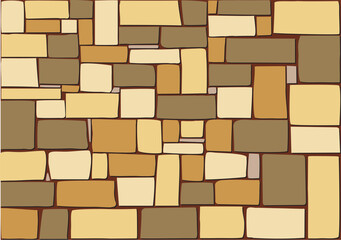 Seamless Brick Wall Colored