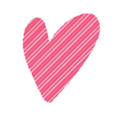 Colorful sweet heart doodle