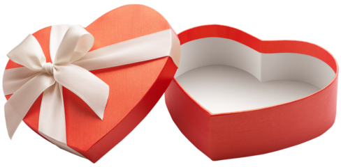 Red heart shape gift