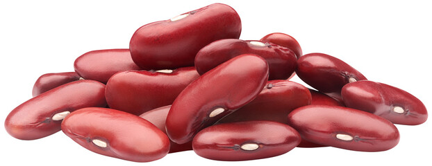 Pile of red kidney beans isolated