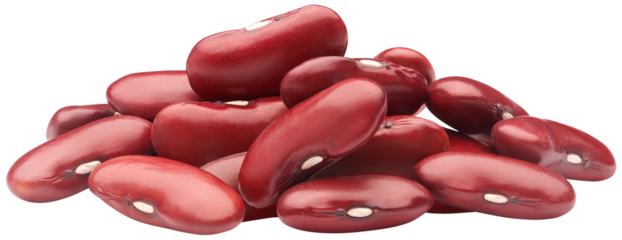 Pile of red kidney beans isolated