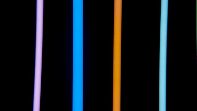 Buntes Licht mit Kamerar&uuml;ckfahrt 