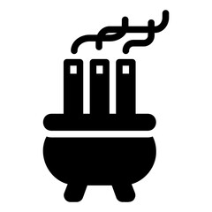 incense glyph icon