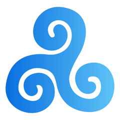 triskelion gradient icon