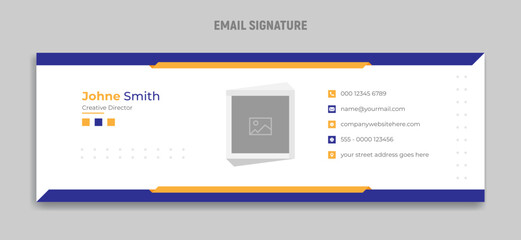 email signature or personal facebook cover page template