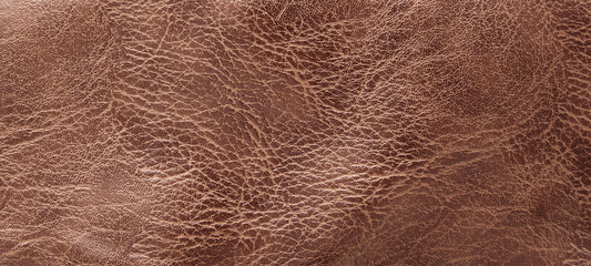 Surface of brown leather texture for background.