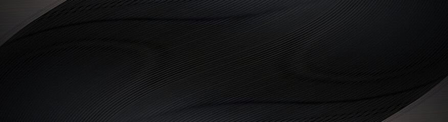 曲線ラインのアルミ複合壁　ブラックのバナー素材