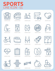 스포츠 라인 아이콘