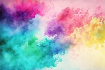 Obraz premium Abstract watercolor paint background. Generative AI