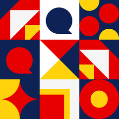 Decorative seamless vector geometric pattern in abstract design style wallpaper