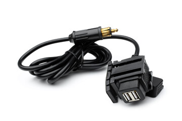 Motorcycle USB charger adapter