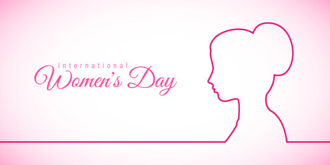 Vector illustration for International Women's Day 8 March background