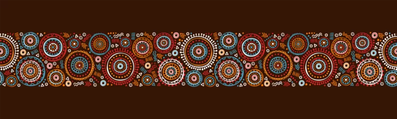Foto op Plexiglas Hand drawn abstract seamless pattern, ethnic background, african style - great for textiles, banners, wallpapers, wrapping - vector design © TALVA