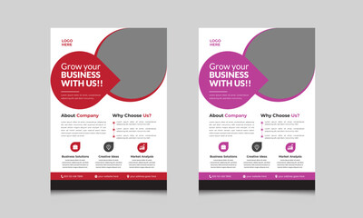 Creative corporate business flyer design templates