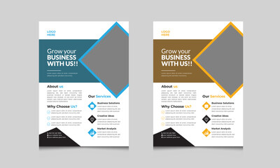 Creative corporate business flyer design templates