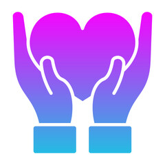 Love Glyph Gradient Icon