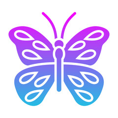 Butterfly Glyph Gradient Icon
