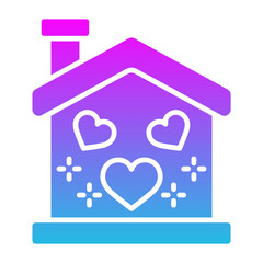 Home Glyph Gradient Icon