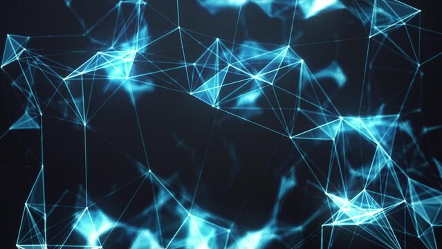 Abstract Polygonal Surface - Futuristic Polygonal Sphere