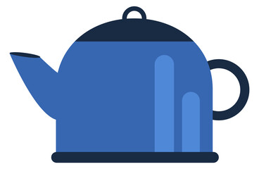 Kettle icon. Boiling water vessel. Teapot symbol