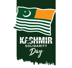 Kashmir Solidarity Day. February 5. Vector Illustration.