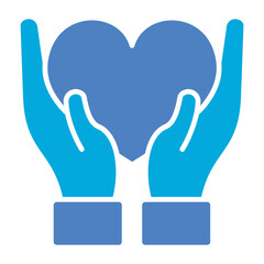 Love Glyph Two Color Icon