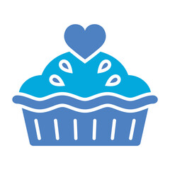 Pie Glyph Two Color Icon