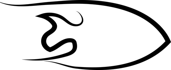 Marine life logo collection. Sketchy seafood -  fish, Black outline. symbols, logo