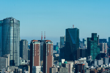 Obraz na płótnie Canvas 東京の高層ビル