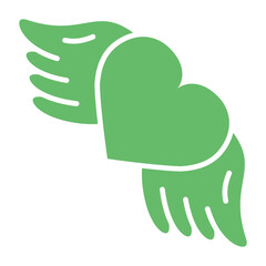 Wings Multicolor Glyph Icon