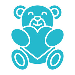 Bear Multicolor Glyph Icon