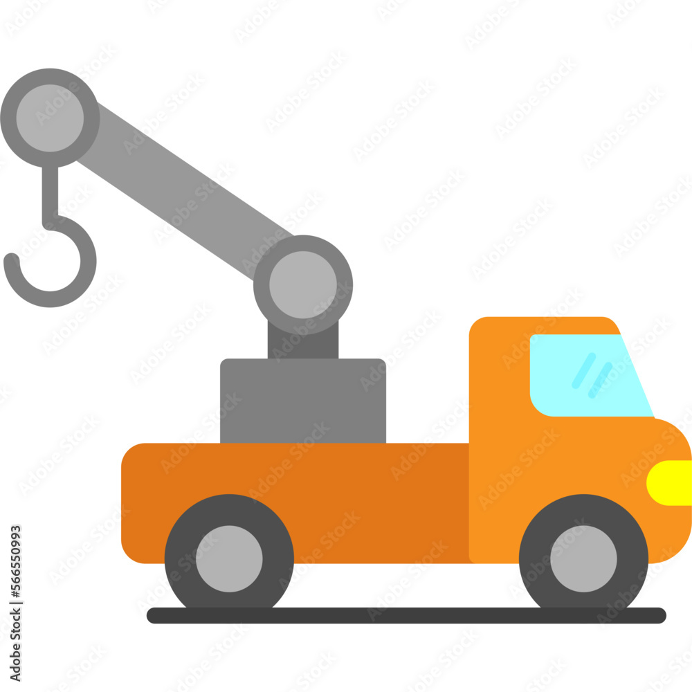 Canvas Prints crane truck icon