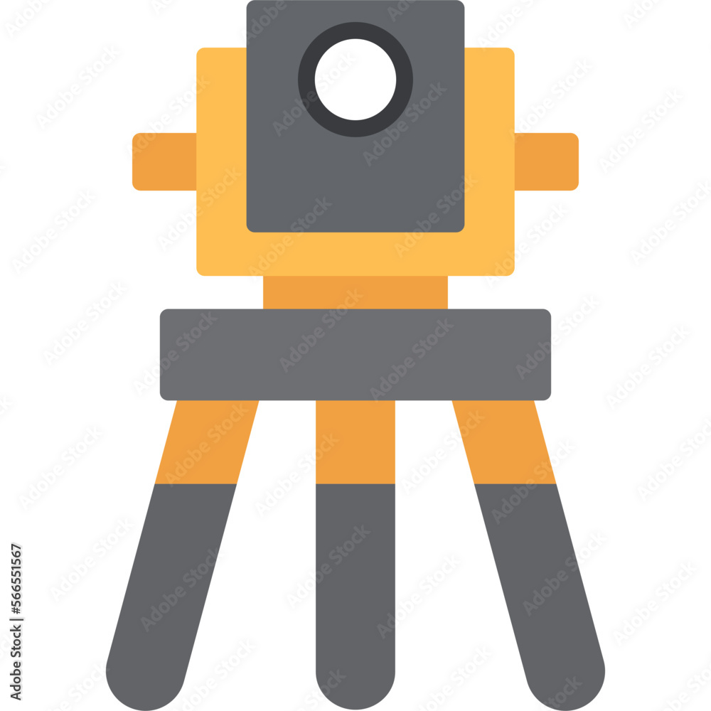 Wall mural theodolite icon