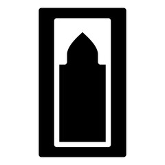 prayer mat icon high quality black perfect vector style vector