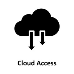 Cloud access, cloud computing Vector Icon which can easily modify or edit


