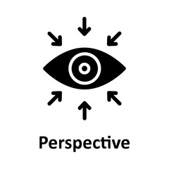 Observation, perception Vector Icon which can easily modify or edit
