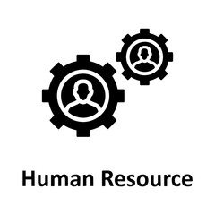 Cog, human resource Vector Icon which can easily modify or edit

