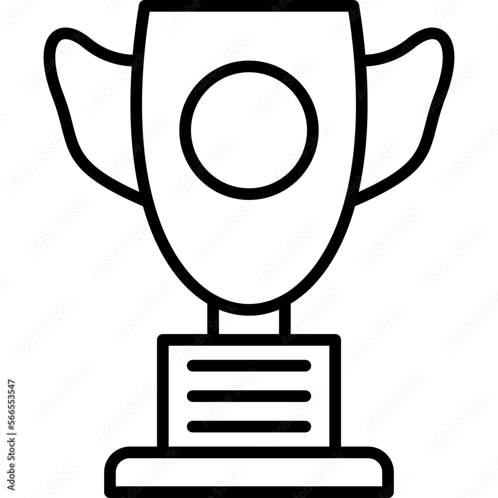 Wall mural trophy icon